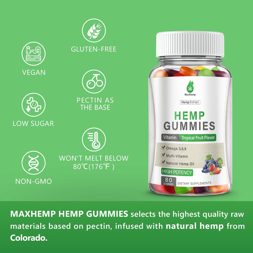 Hemp Gummies High Potency 2 Packs B9933