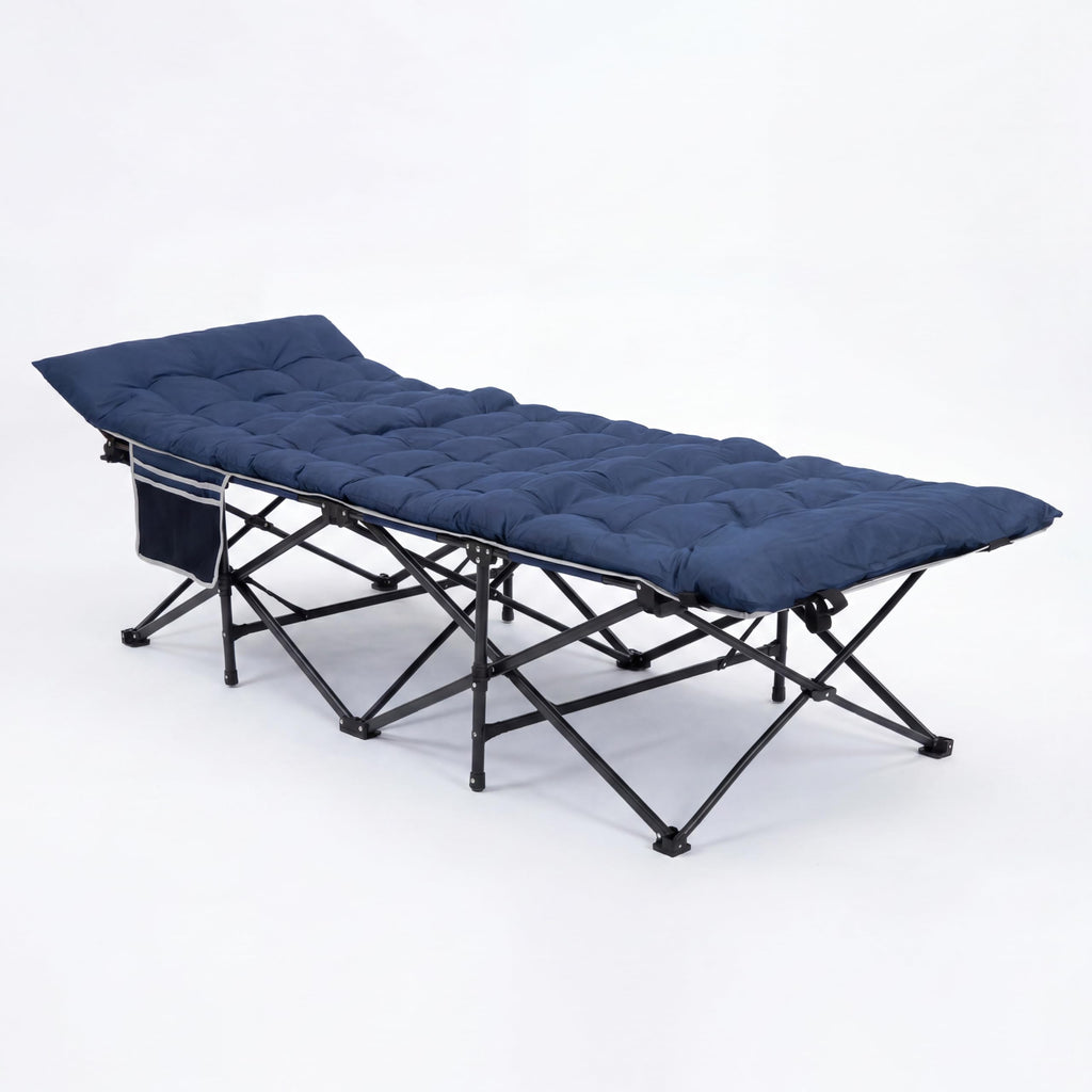Blue 600 Lb Capacity Folding Camping Cot Y253252
