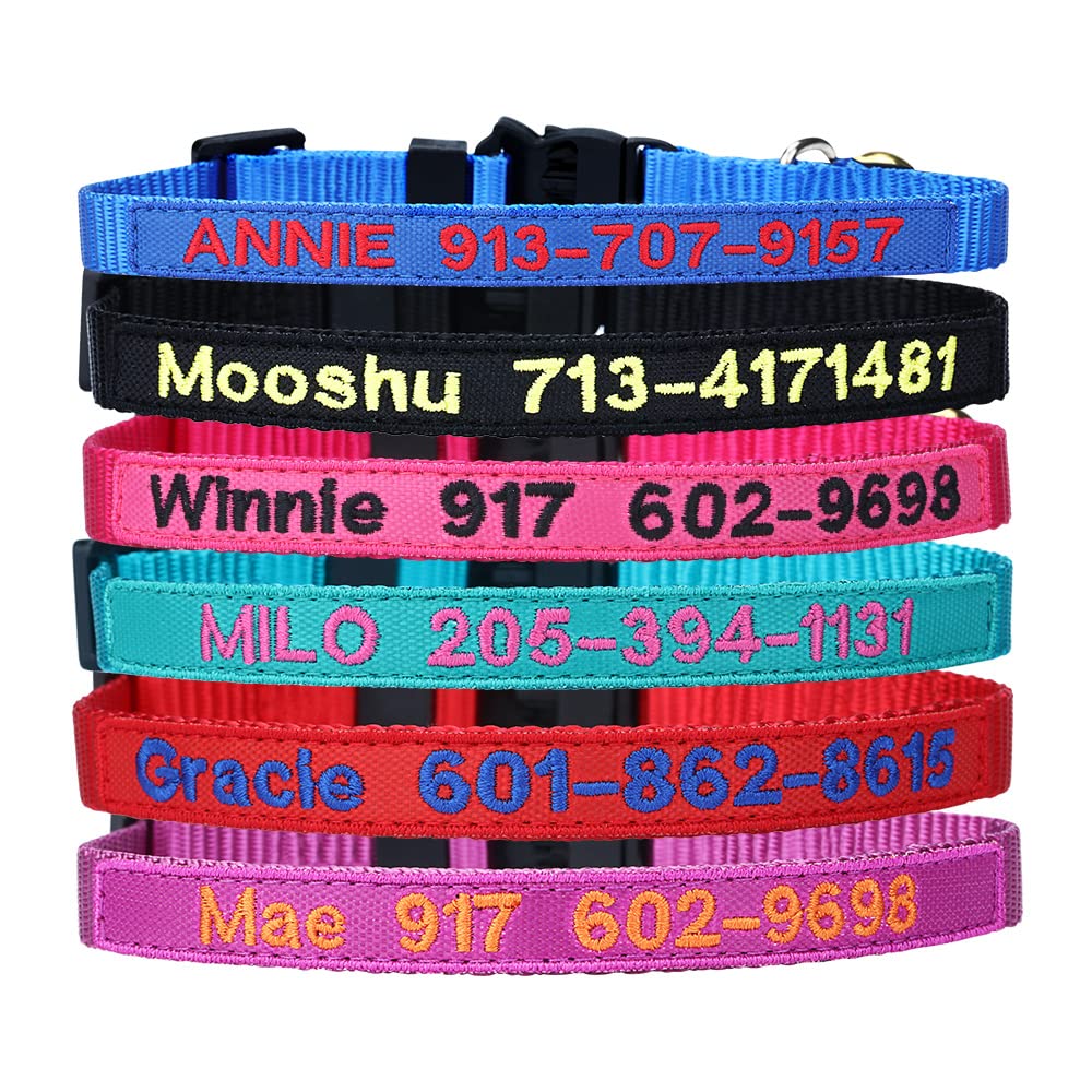 Nylon Cat Collar Breakaway with Bell N7123