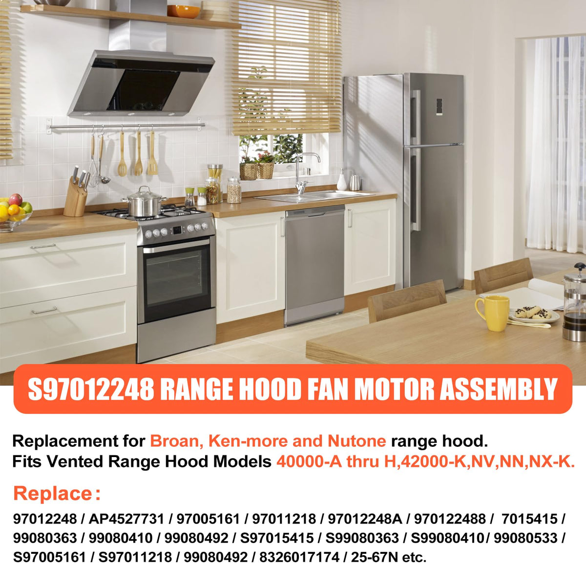 Range Hood Fan Motor X68667