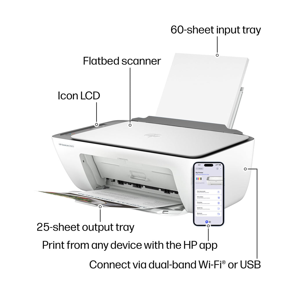 Wireless All-in-One Color Inkjet Printer, Scanner, Copier K472