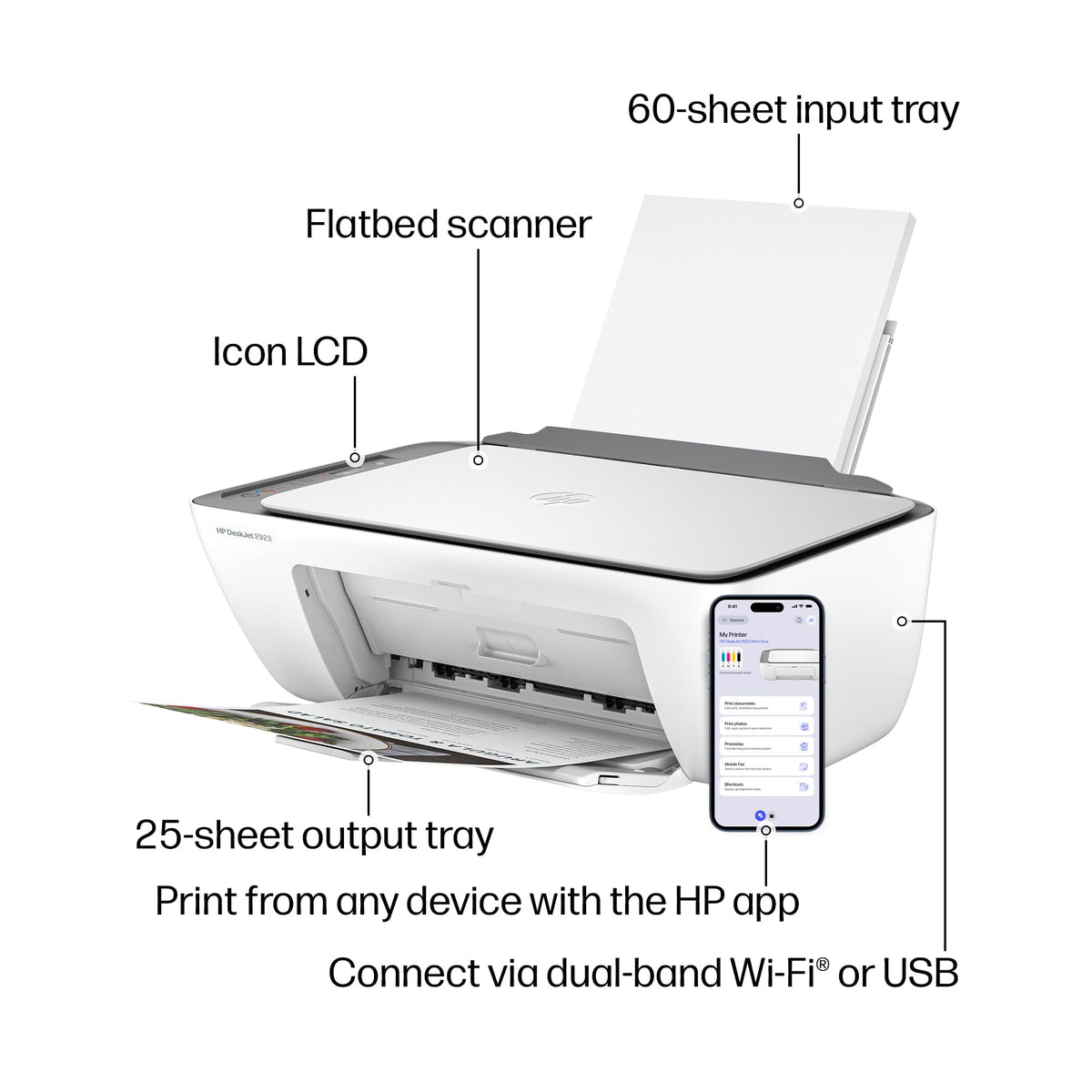 Wireless All-in-One Color Inkjet Printer, Scanner, Copier K472