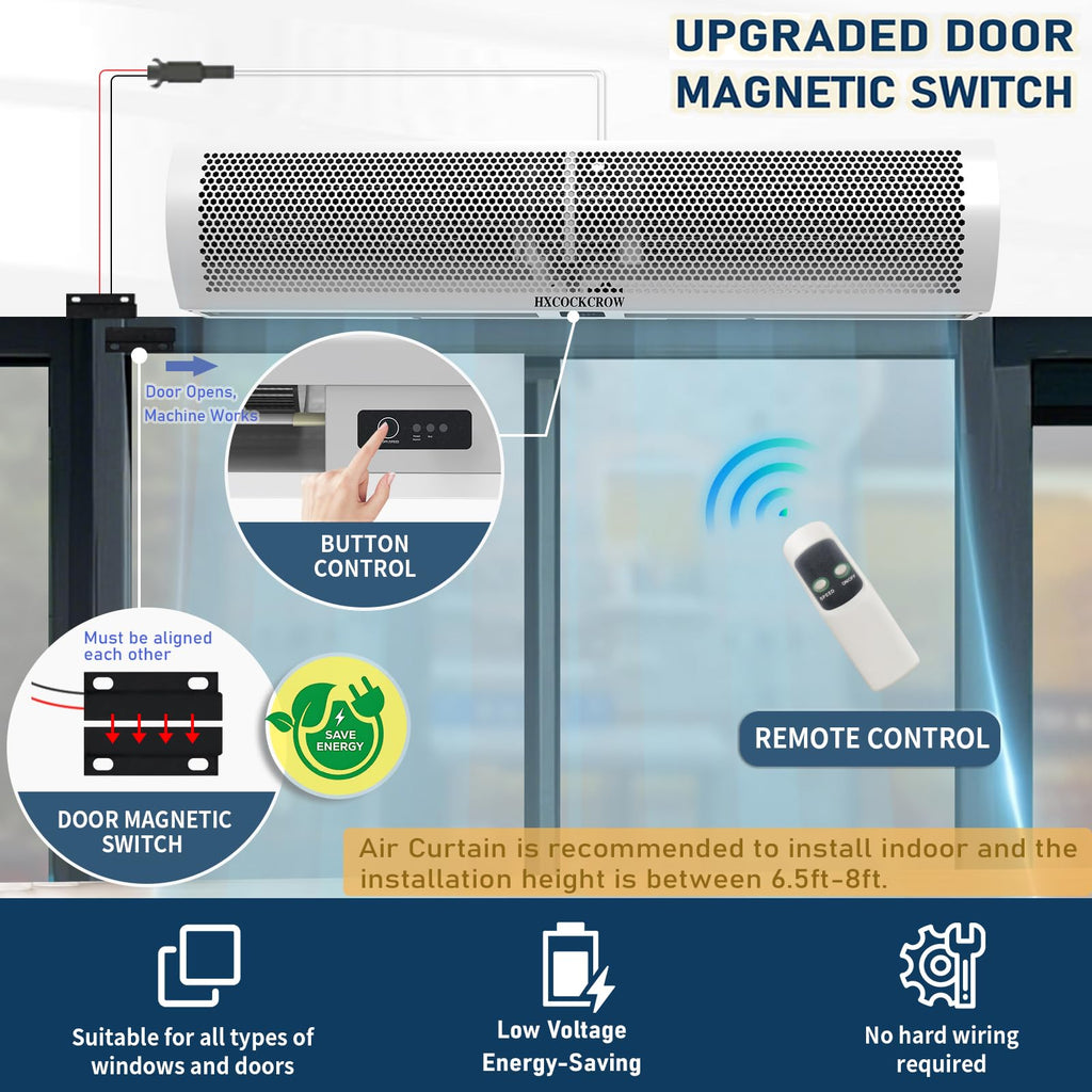 36 Inch Wall Mounted Commercial Air Curtain X500396