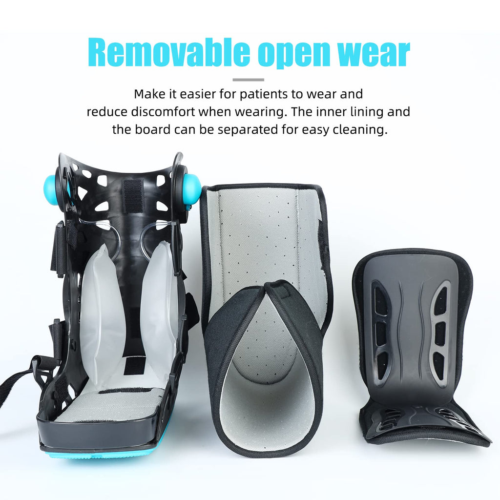 Black Medium Inflatable Walking Boot L558893