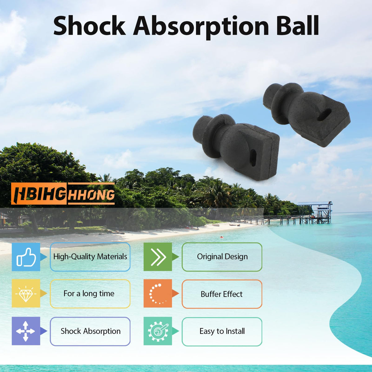 4Pcs Gimbal Shock Absorption Rubber Damper Mounts with Repair Tools N531672