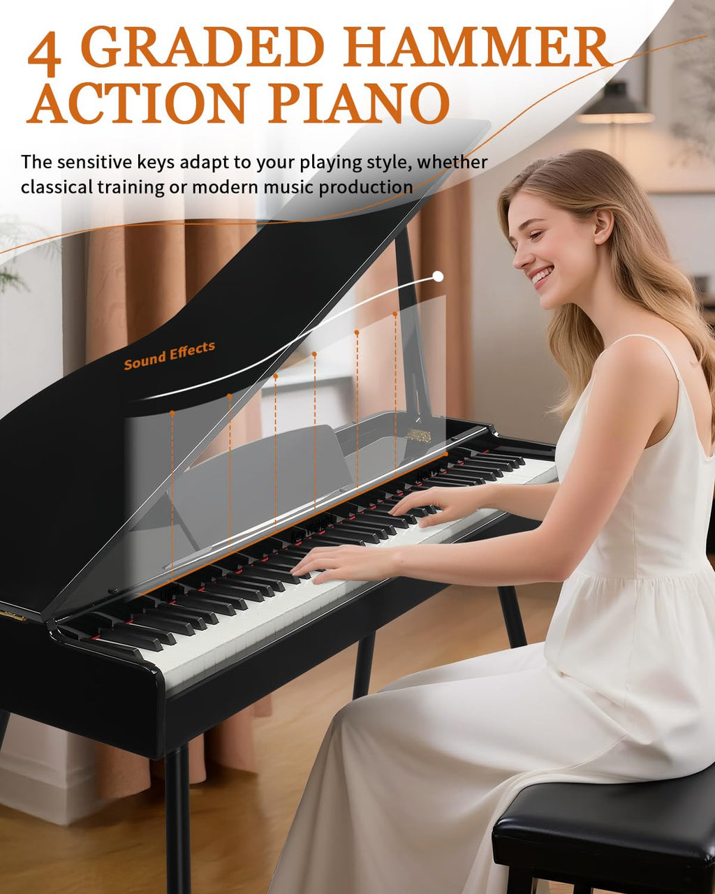 88 Key Weighted Digital Piano M2408