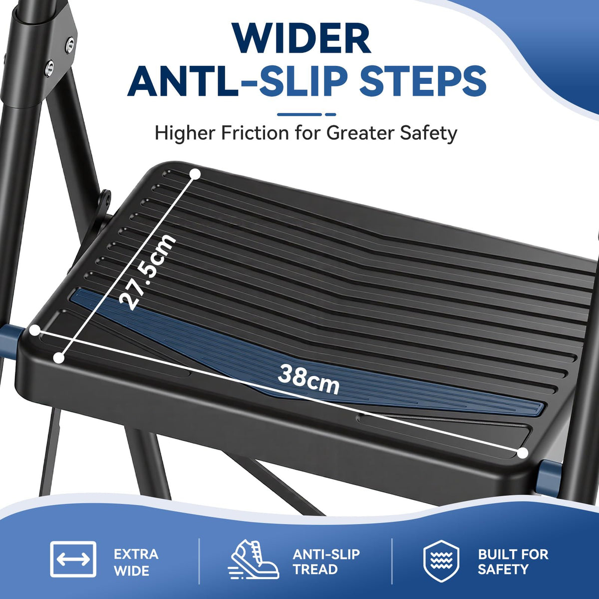 Lightweight Folding 3 Step Stool K53690