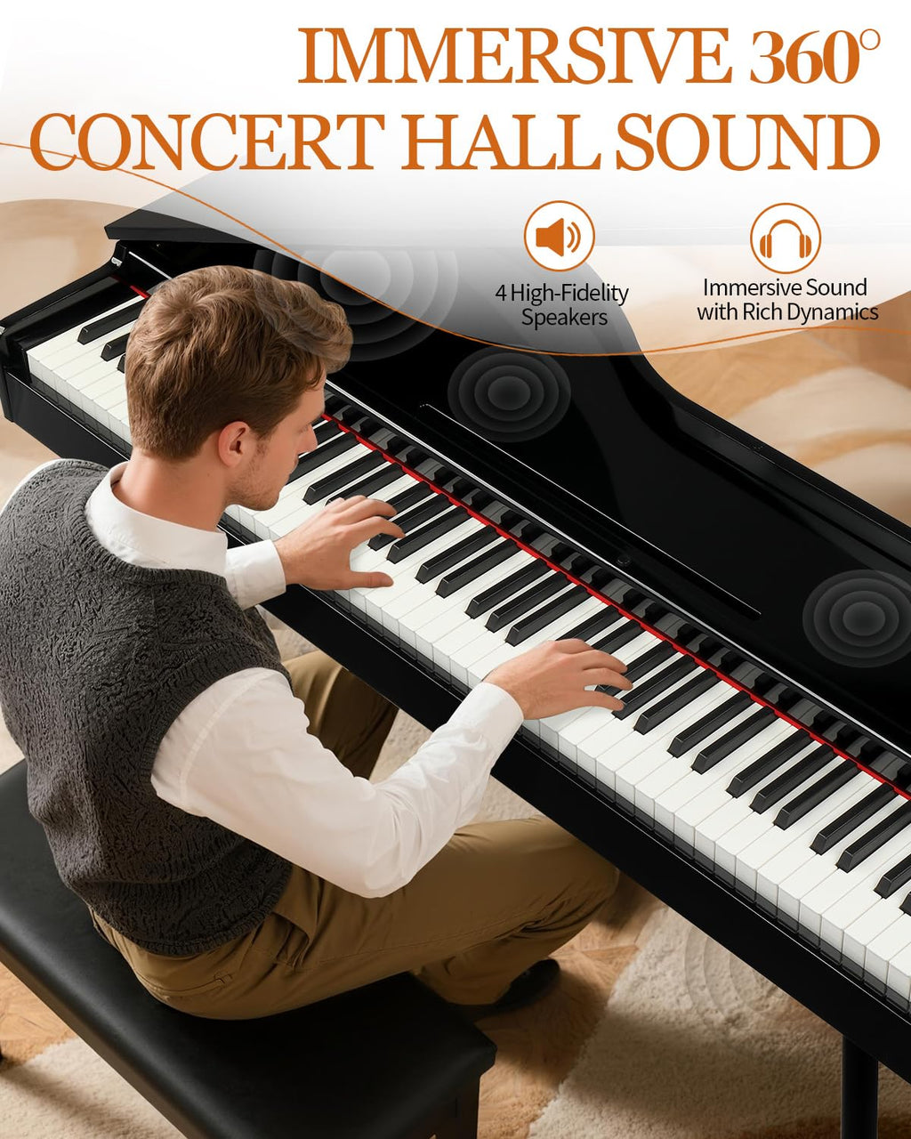 88 Key Weighted Digital Piano M2408