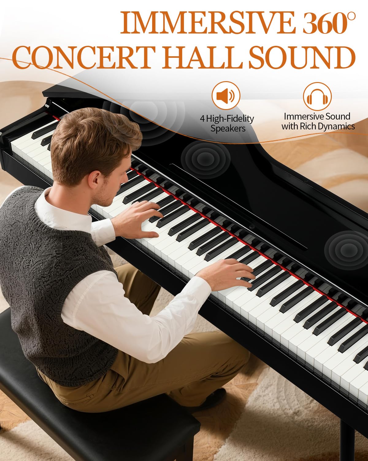 88 Key Weighted Digital Piano M2408