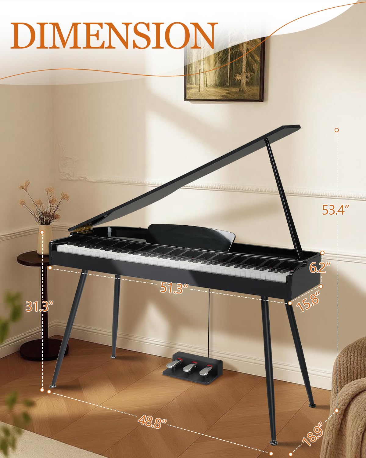 88 Key Weighted Digital Piano M2408