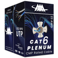 CAT6 Plenum Ethernet Cable 1000ft UTP 23AWG Blue H93571