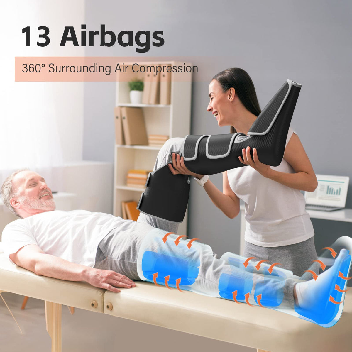 Leg Massager with Heat and Compression Y3186