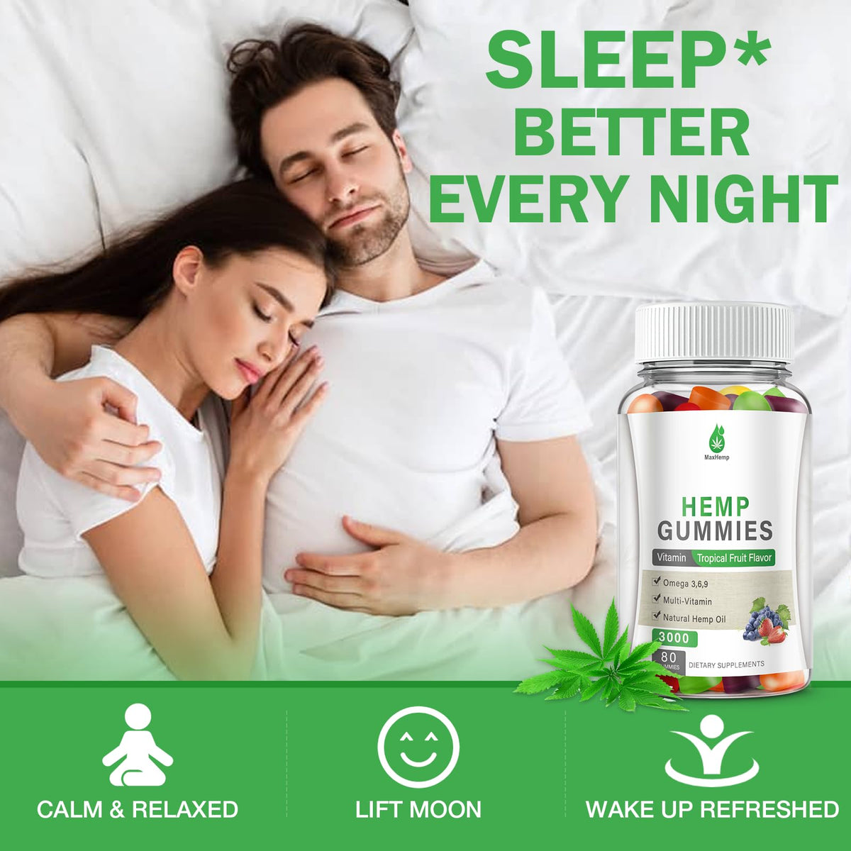 Hemp Gummies High Potency 2 Packs B9933