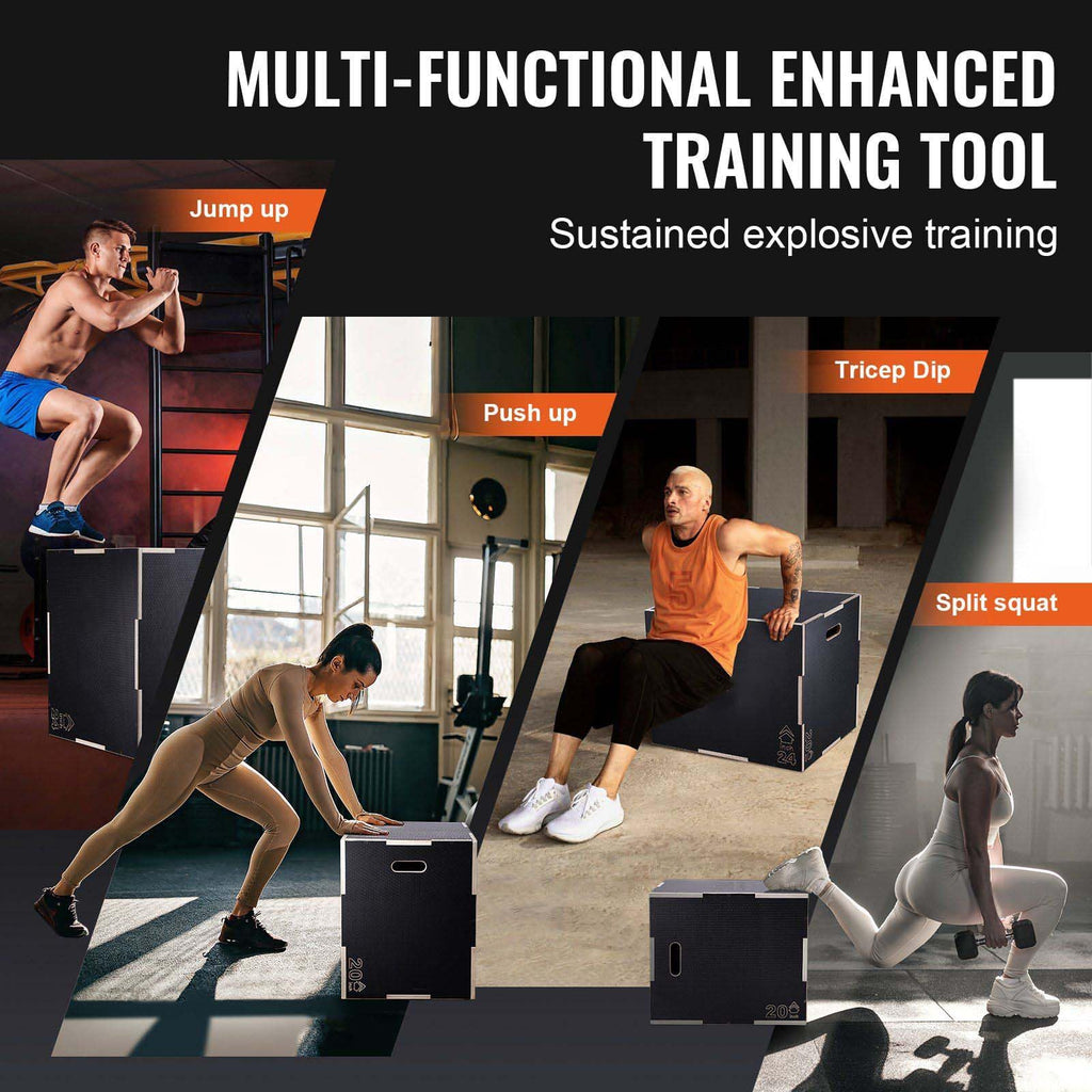 3 in 1 Wooden Plyo Box B15637