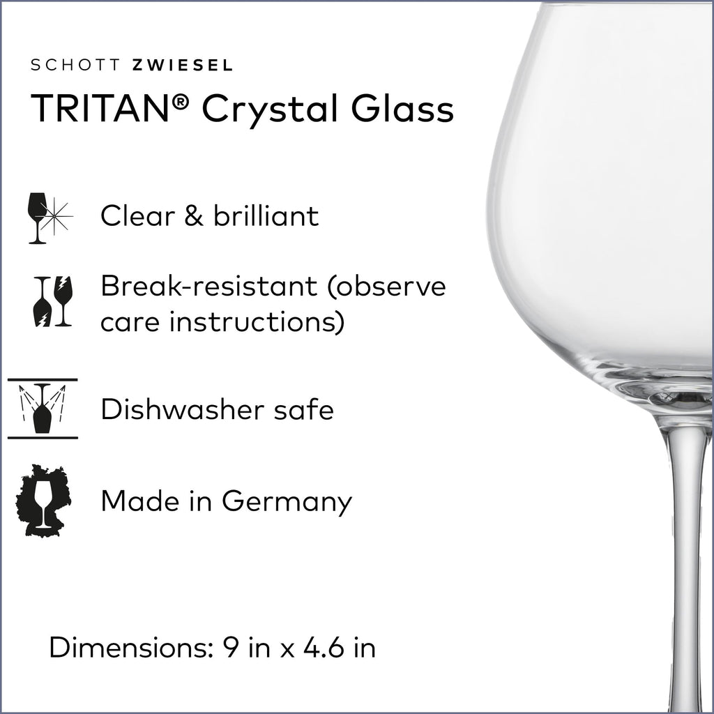 Red Wine Glass Set of 6 Dishwasher-Safe Tritan Crystal 27.5 Ounce Z14904