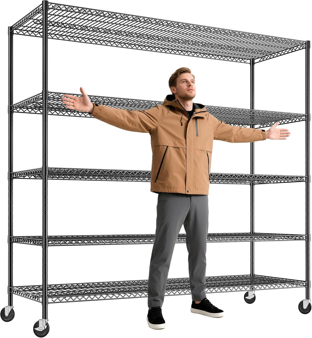 85.7" 5-Tier Adjustable Garage Shelving G5618