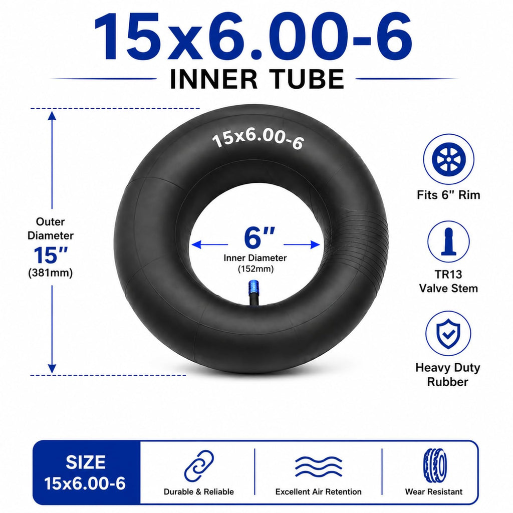 15x6.00-6 Inner Tube 2 Pack with TR-13 Valve Y58083