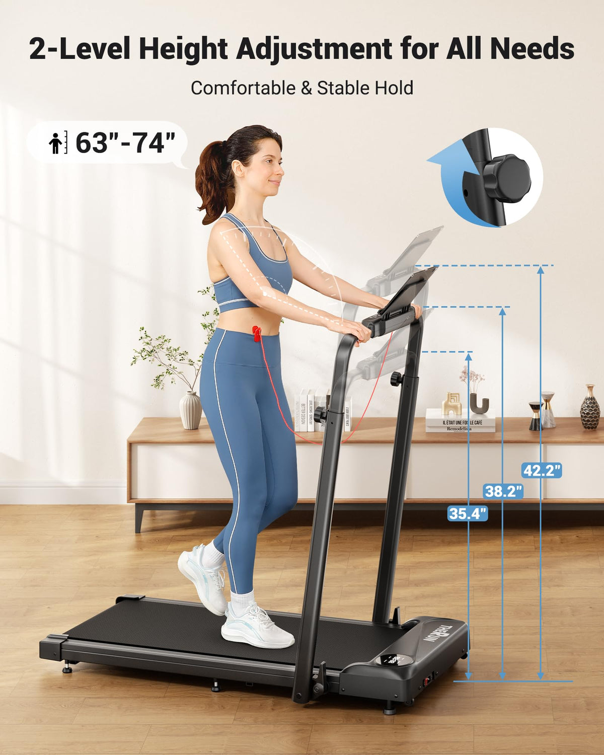 Walking Pad with Handle Bar O889