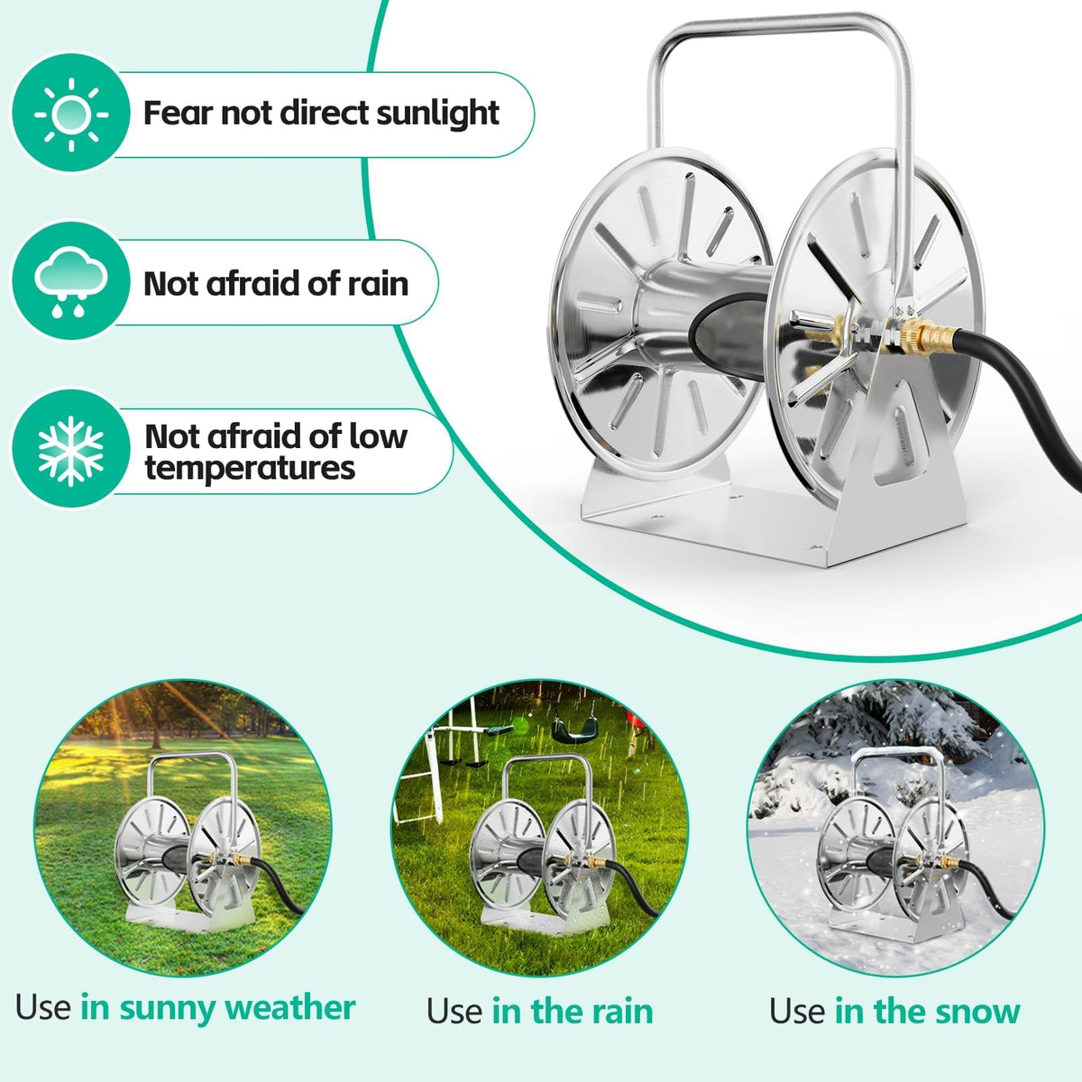 Garden Hose Reel 5/8In 75ft Capacity K17763