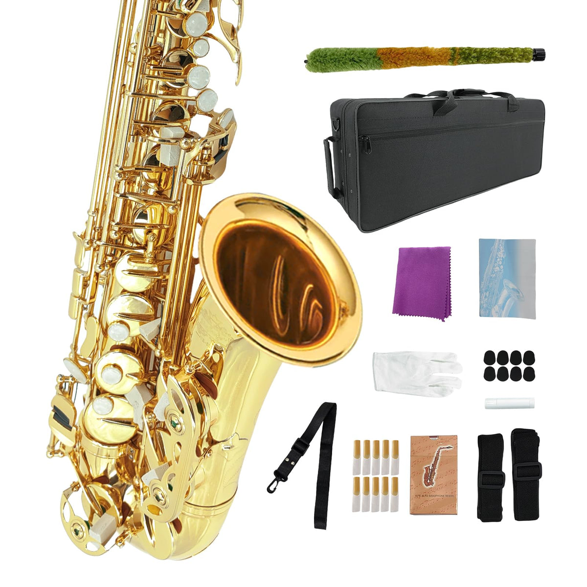 Eb Alto Saxophone Full Kit with Carrying Case Y4976