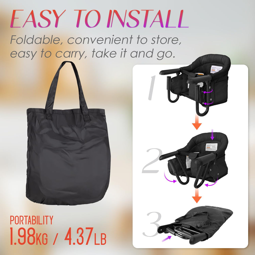 Portable Foldable High Chair with Storage Bag N2587