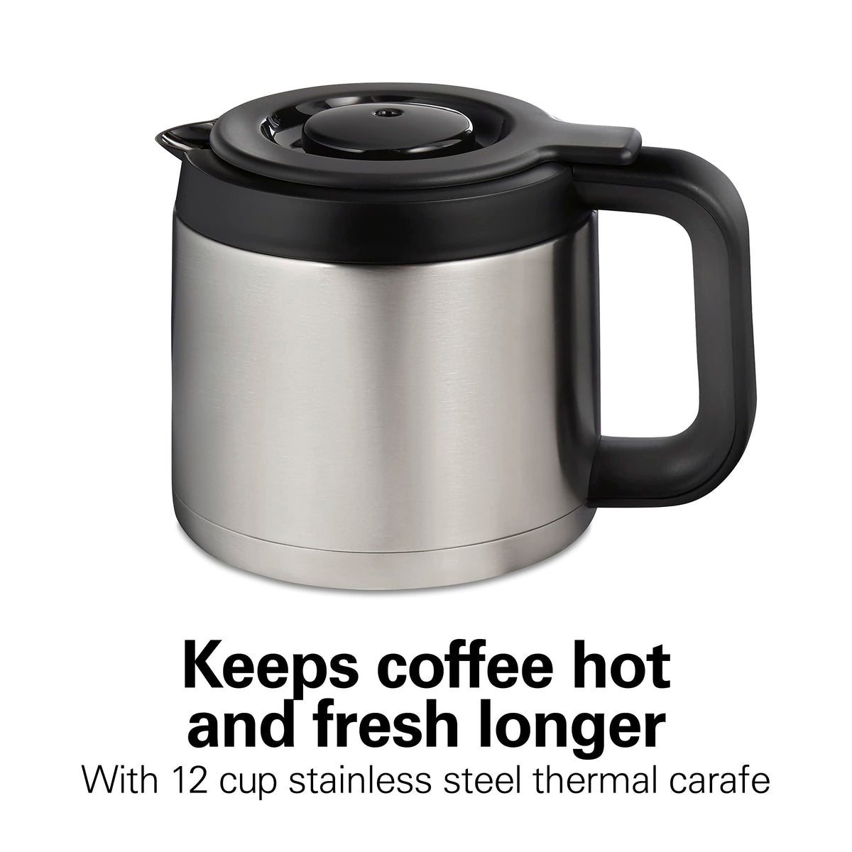 2-Way Coffee Maker with K-Cup Pods or Grounds, Black and Stainless F681
