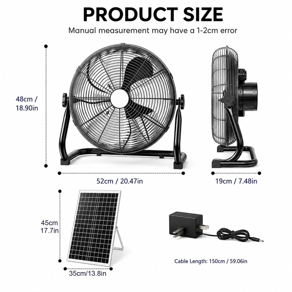 Metal Floor & Box Fan L3680