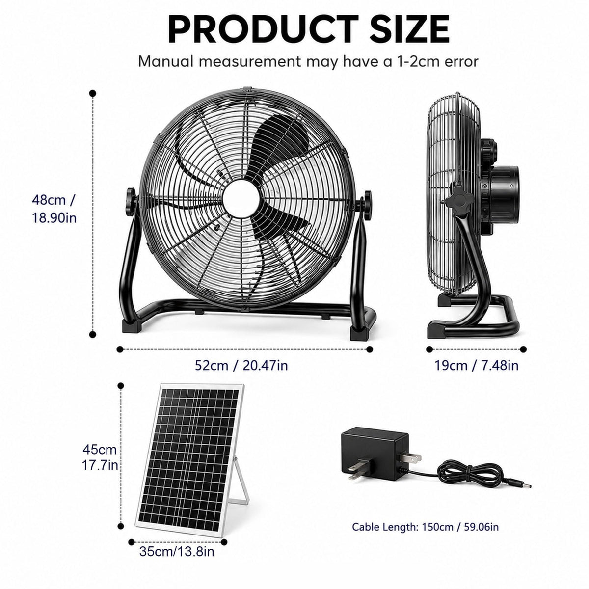 Metal Floor & Box Fan L3680