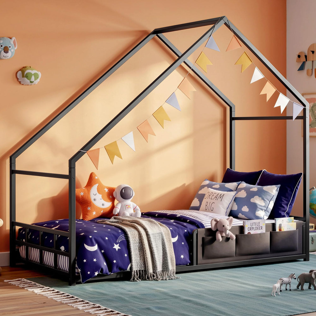 Twin Size Metal Floor Bed Frame M97290