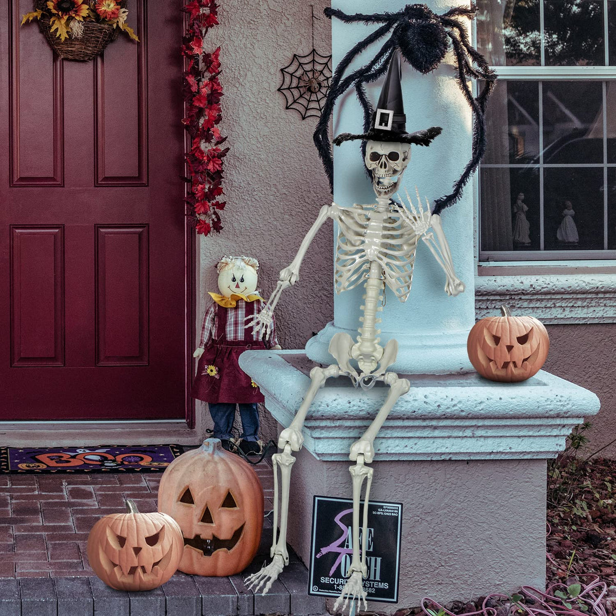 5.4ft Posable Life Size Skeleton Bones with Movable Joints Q2692
