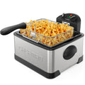 4.5 Liter Stainless Steel Deep Fryer with Basket Strainer G4044