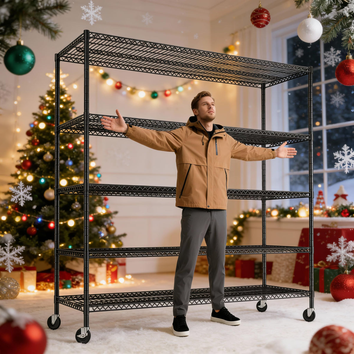 85.7" 5-Tier Adjustable Garage Shelving G5618