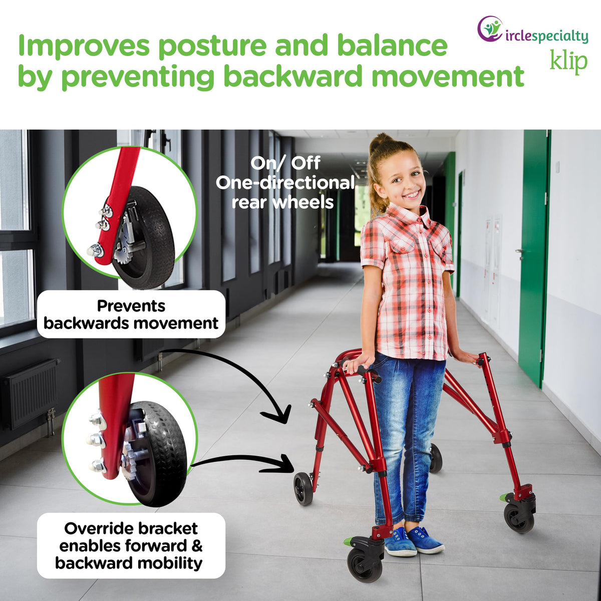 Posterior Rollator Walker 4 Wheel W394