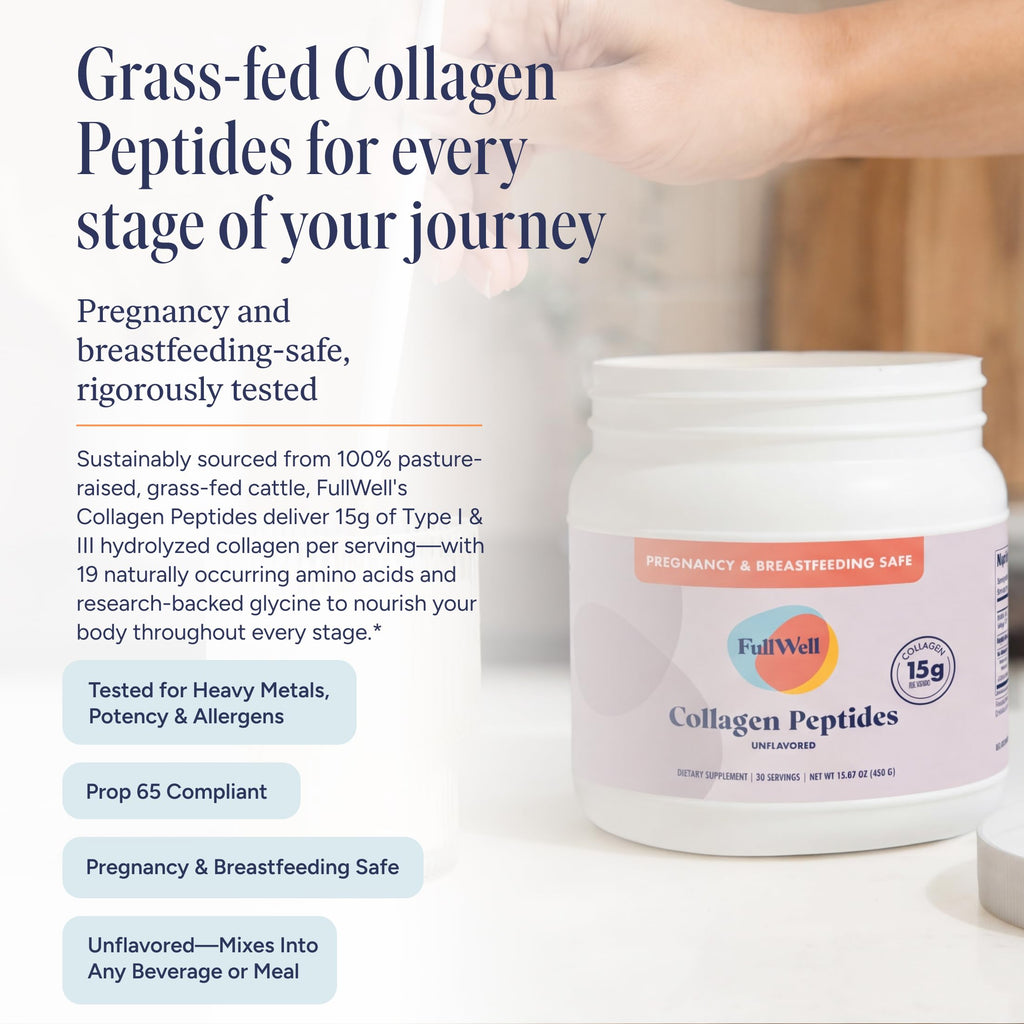 Unflavored Collagen Peptides Powder 15.87 oz W123