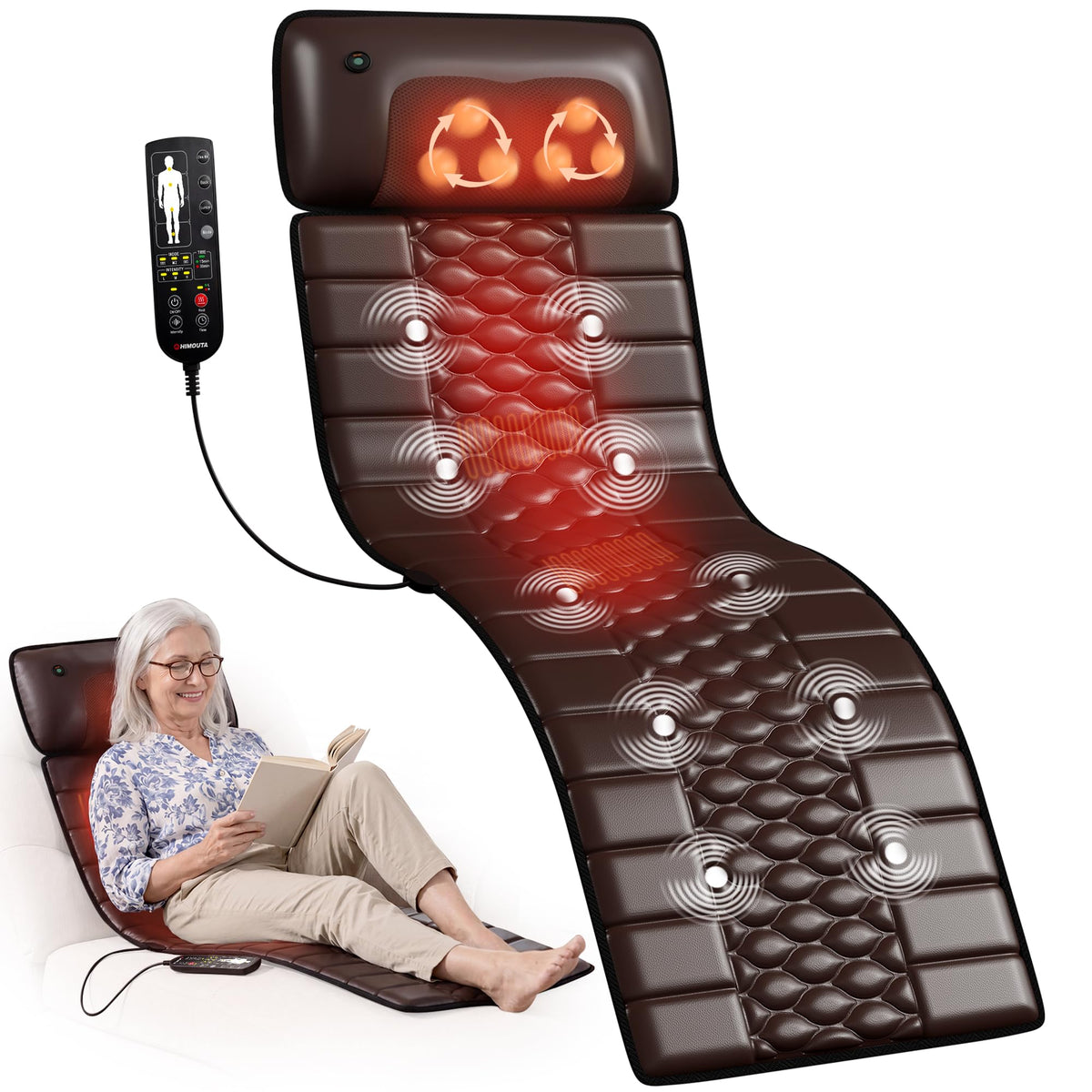 Full Body Massage Mat with Heat Y1634