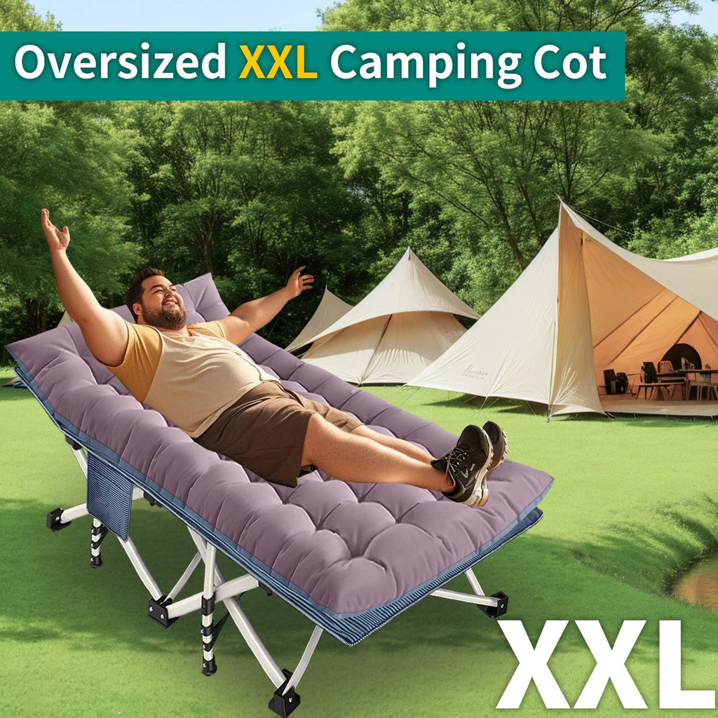 32" XXL Camping Cot with Mattress D756