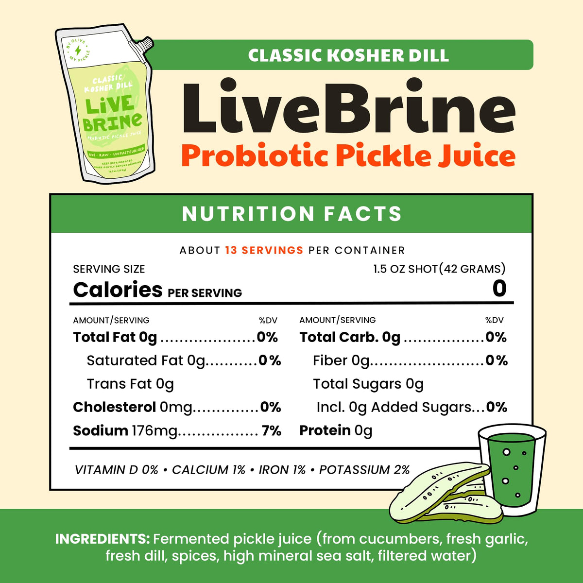 Probiotic Pickle Juice 12pk Q38211
