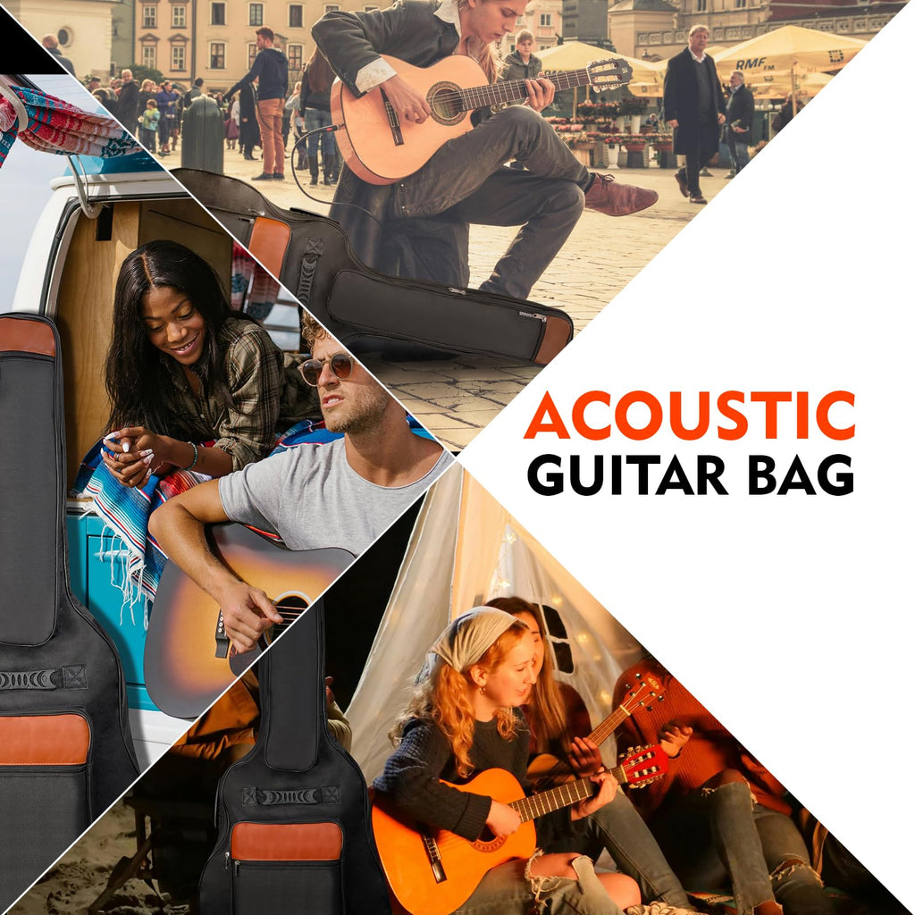 Acoustic Guitar Bag with 0.5-inch Padding (Black) C596565
