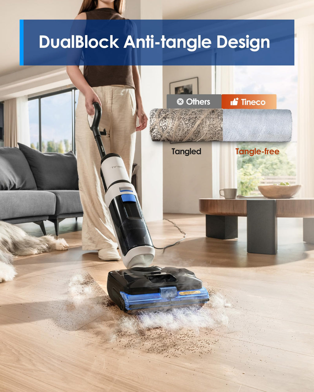 3-in-1 Wet Dry Vacuum Mop with Steam Function G44595