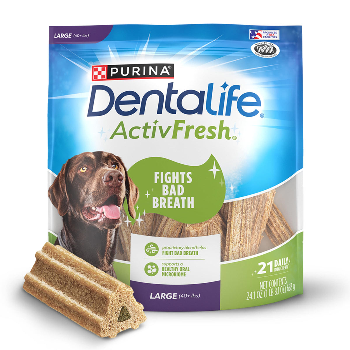 Large Breed Dental Dog Chews 21 ct S64191