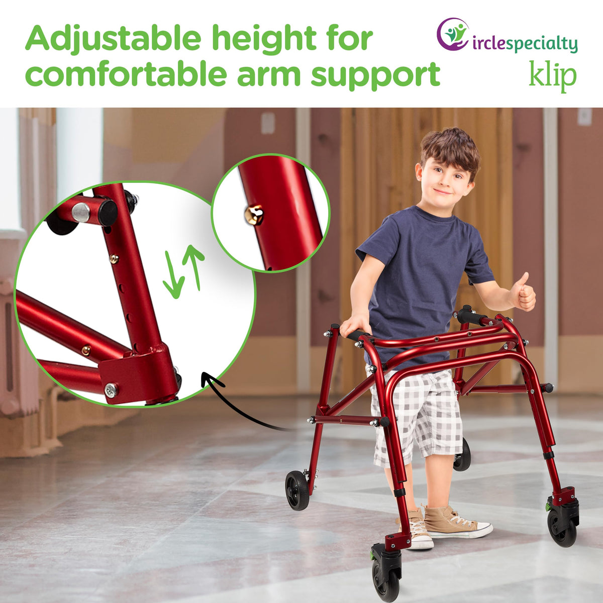 Posterior Rollator Walker 4 Wheel W394