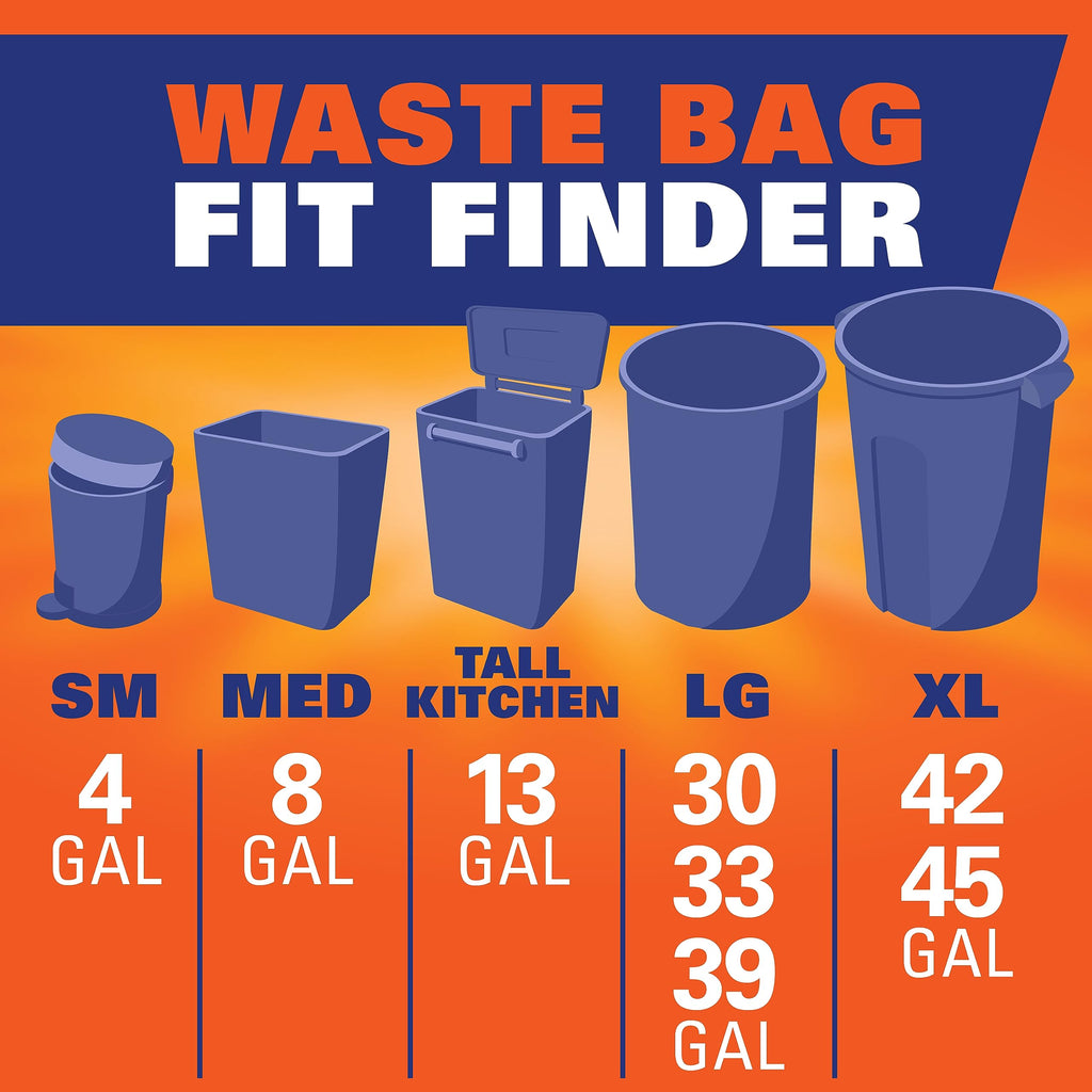 13 Gal Lavender Vanilla Kitchen Trash Bags R59705