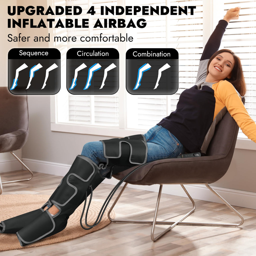 Leg Massager with Heat and Compression Y3186