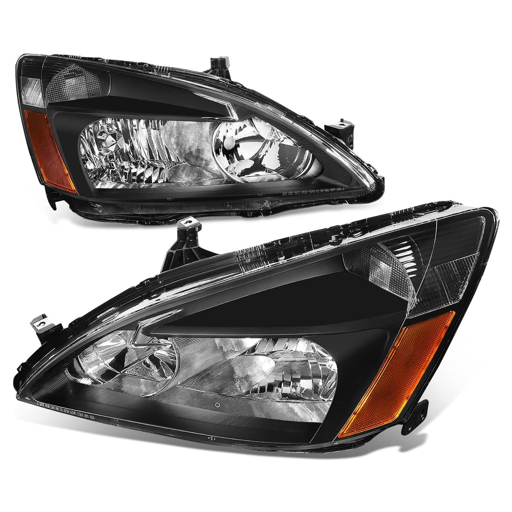 Black Housing Amber Corner Headlights Assembly W4372