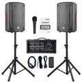 2000W Bluetooth PA System with Powered Mixer Set I38063