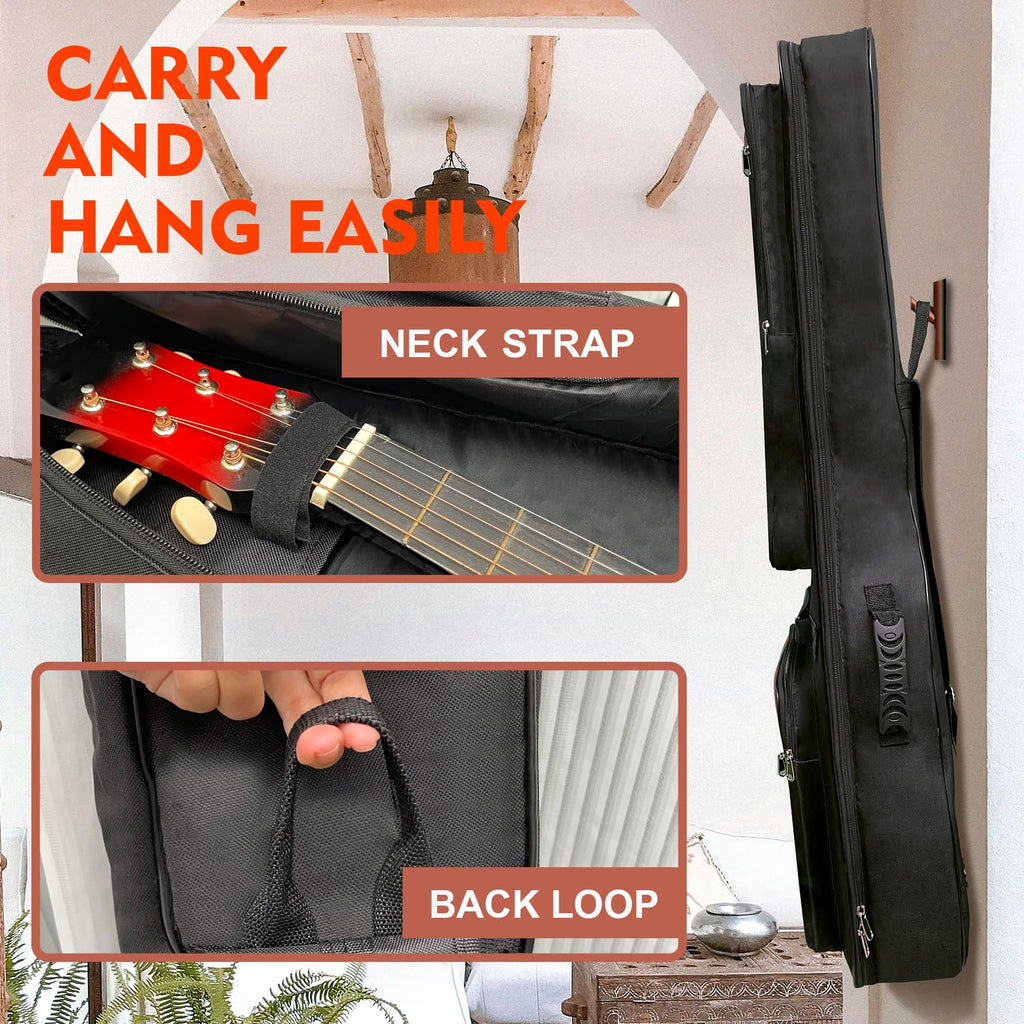 Acoustic Guitar Bag with 0.5-inch Padding (Black) C596565