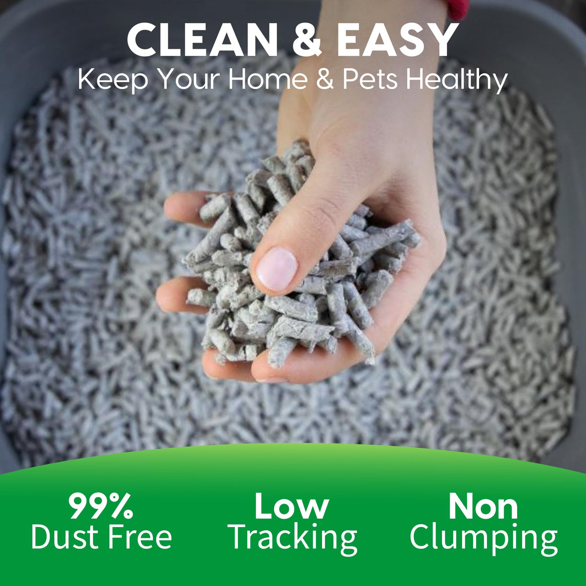 Paper Non-Clumping Cat Litter 12 Pound B888853