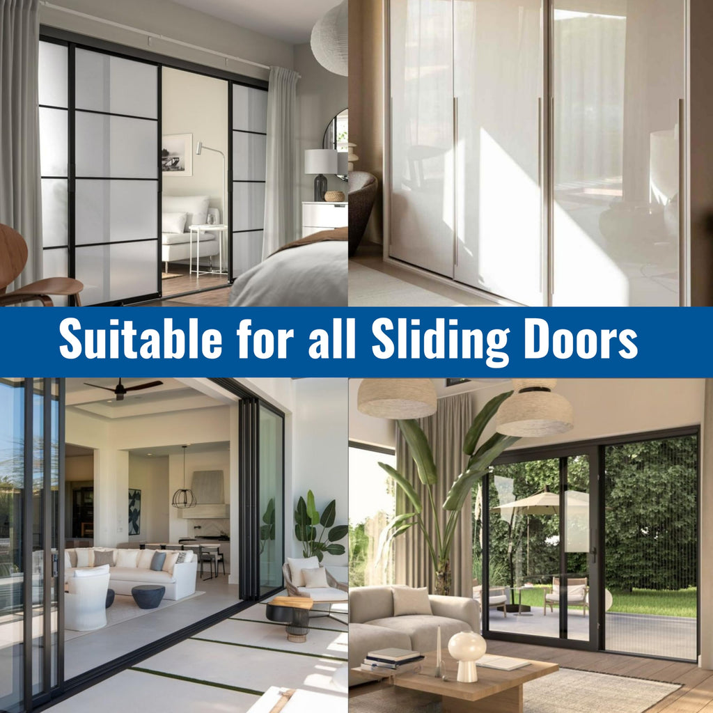 Sliding Door Double Track 60 Inch White Vinyl Patio Door Track O754