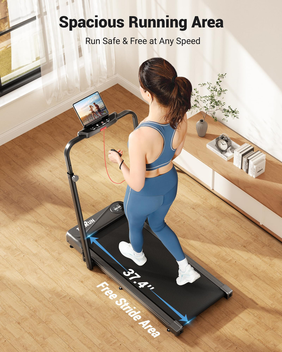 Walking Pad with Handle Bar O889