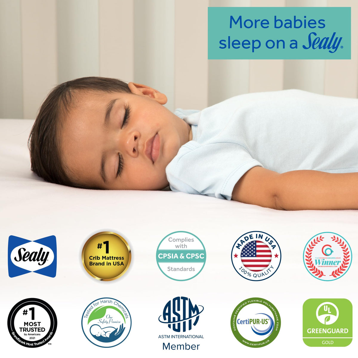 2 Stage Breathable Cooling Foam Cotton Crib Mattress H94106